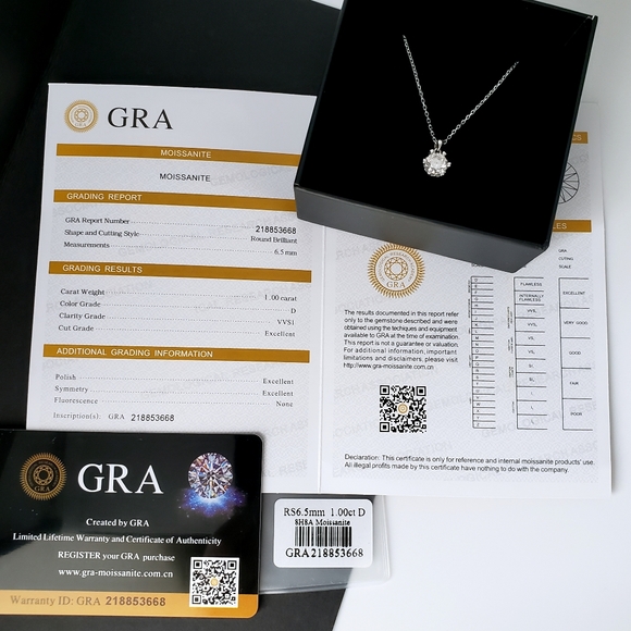 Sterling Silver Round Diamond Moissanite in Heart Shape 6 Prong Basket Setting - Picture 9 of 11